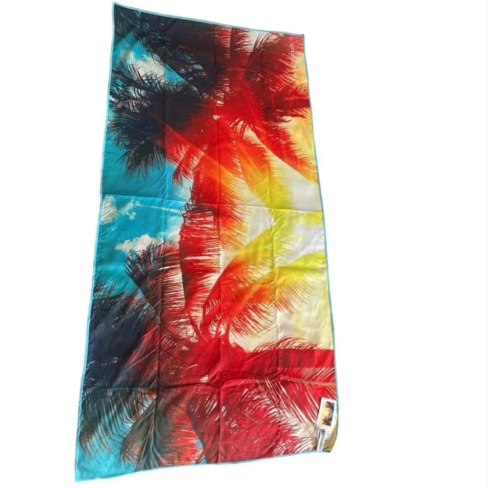 NEW HOUSE OF CLOUDS PALM TREE MICROFIBER TOWEL